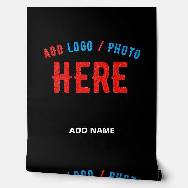 STYLISH MODERN CUSTOMIZABLE BLACK VERIFIED BRANDED WALLPAPER (Unrolling)