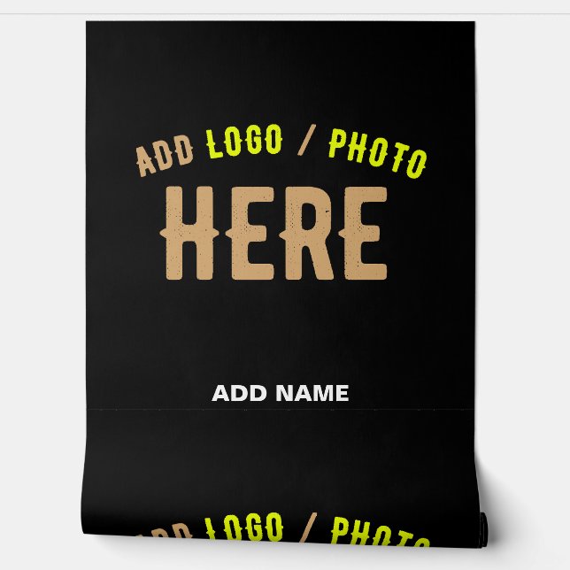 STYLISH MODERN CUSTOMIZABLE BLACK VERIFIED BRANDED WALLPAPER (Unrolling)