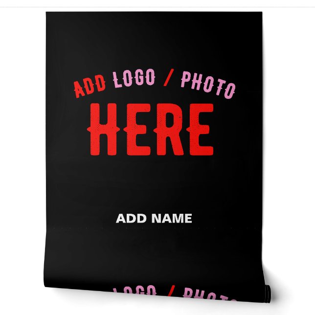 STYLISH MODERN CUSTOMIZABLE BLACK VERIFIED BRANDED WALLPAPER (Unrolling)