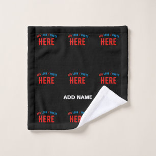 STYLISH MODERN CUSTOMIZABLE BLACK VERIFIED BRANDED WASH CLOTH
