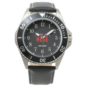 STYLISH MODERN CUSTOMIZABLE BLACK VERIFIED BRANDED WATCH