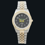 STYLISH MODERN CUSTOMIZABLE BLACK VERIFIED BRANDED WATCH<br><div class="desc">THIS IS A DESIGN FITTING FOR EVERYONE.YOU CAN CHANGE, RESIZE OR ADD LOGO, PHOTO, TEXT AND COLOURS THE WAY YOU LIKE.THANK YOU.</div>