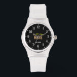 STYLISH MODERN CUSTOMIZABLE BLACK VERIFIED BRANDED WATCH<br><div class="desc">THIS IS A DESIGN FITTING FOR EVERYONE.YOU CAN CHANGE, RESIZE OR ADD LOGO, PHOTO, TEXT AND COLOURS THE WAY YOU LIKE.THANK YOU.</div>
