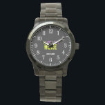 STYLISH MODERN CUSTOMIZABLE BLACK VERIFIED BRANDED WATCH<br><div class="desc">THIS IS A DESIGN FITTING FOR EVERYONE.YOU CAN CHANGE, RESIZE OR ADD LOGO, PHOTO, TEXT AND COLOURS THE WAY YOU LIKE.THANK YOU.</div>