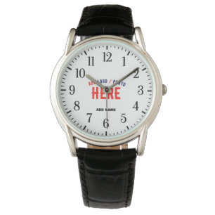 STYLISH MODERN CUSTOMIZABLE BLACK VERIFIED BRANDED WATCH