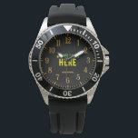 STYLISH MODERN CUSTOMIZABLE BLACK VERIFIED BRANDED WATCH<br><div class="desc">THIS IS A DESIGN FITTING FOR EVERYONE.YOU CAN CHANGE, RESIZE OR ADD LOGO, PHOTO, TEXT AND COLOURS THE WAY YOU LIKE.THANK YOU.</div>