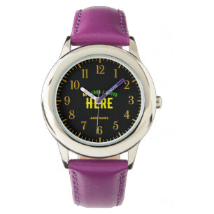 STYLISH MODERN CUSTOMIZABLE BLACK VERIFIED BRANDED WATCH