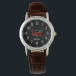 STYLISH MODERN CUSTOMIZABLE BLACK VERIFIED BRANDED WATCH<br><div class="desc">THIS IS A DESIGN FITTING FOR EVERYONE.YOU CAN CHANGE, RESIZE OR ADD LOGO, PHOTO, TEXT AND COLOURS THE WAY YOU LIKE.THANK YOU.</div>