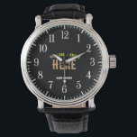 STYLISH MODERN CUSTOMIZABLE BLACK VERIFIED BRANDED WATCH<br><div class="desc">THIS IS A DESIGN FITTING FOR EVERYONE.YOU CAN CHANGE, RESIZE OR ADD LOGO, PHOTO, TEXT AND COLOURS THE WAY YOU LIKE.THANK YOU.</div>