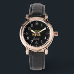 STYLISH MODERN CUSTOMIZABLE BLACK VERIFIED BRANDED WATCH<br><div class="desc">THIS IS A DESIGN FITTING FOR EVERYONE.YOU CAN CHANGE, RESIZE OR ADD LOGO, PHOTO, TEXT AND COLOURS THE WAY YOU LIKE.THANK YOU.</div>