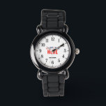 STYLISH MODERN CUSTOMIZABLE BLACK VERIFIED BRANDED WATCH<br><div class="desc">THIS IS A DESIGN FITTING FOR EVERYONE.YOU CAN CHANGE, RESIZE OR ADD LOGO, PHOTO, TEXT AND COLOURS THE WAY YOU LIKE.THANK YOU.</div>