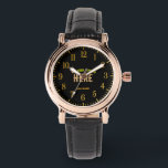 STYLISH MODERN CUSTOMIZABLE BLACK VERIFIED BRANDED WATCH<br><div class="desc">THIS IS A DESIGN FITTING FOR EVERYONE.YOU CAN CHANGE, RESIZE OR ADD LOGO, PHOTO, TEXT AND COLOURS THE WAY YOU LIKE.THANK YOU.</div>