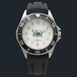 STYLISH MODERN CUSTOMIZABLE BLACK VERIFIED BRANDED WATCH<br><div class="desc">THIS IS A DESIGN FITTING FOR EVERYONE.YOU CAN CHANGE, RESIZE OR ADD LOGO, PHOTO, TEXT AND COLOURS THE WAY YOU LIKE.THANK YOU.</div>