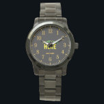 STYLISH MODERN CUSTOMIZABLE BLACK VERIFIED BRANDED WATCH<br><div class="desc">THIS IS A DESIGN FITTING FOR EVERYONE.YOU CAN CHANGE, RESIZE OR ADD LOGO, PHOTO, TEXT AND COLOURS THE WAY YOU LIKE.THANK YOU.</div>