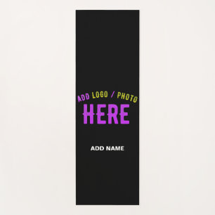 STYLISH MODERN CUSTOMIZABLE BLACK VERIFIED BRANDED YOGA MAT