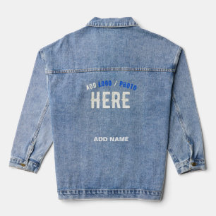 STYLISH MODERN CUSTOMIZABLE BLUE VERIFIED BRANDED DENIM JACKET