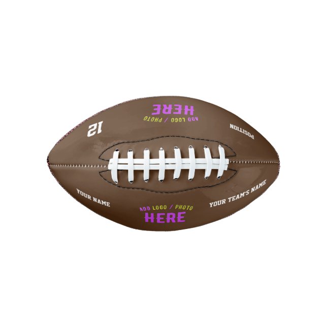 STYLISH MODERN CUSTOMIZABLE BROWN VERIFIED BRANDED AMERICAN FOOTBALL (Front)