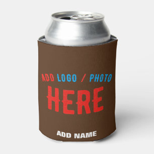 STYLISH MODERN CUSTOMIZABLE BROWN VERIFIED BRANDED CAN COOLER
