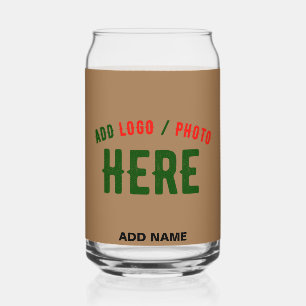 STYLISH MODERN CUSTOMIZABLE BROWN VERIFIED BRANDED CAN GLASS