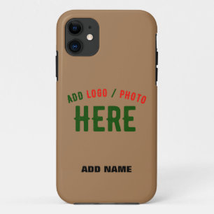 STYLISH MODERN CUSTOMIZABLE BROWN VERIFIED BRANDED iPhone 11 CASE