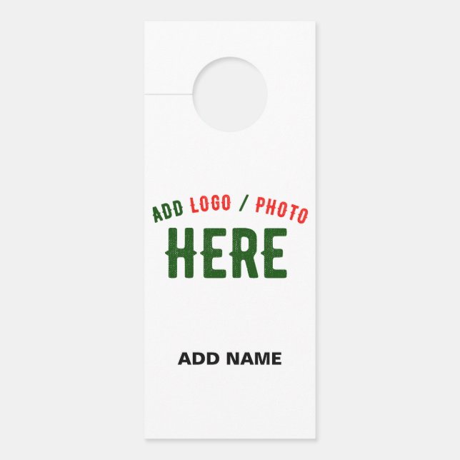 STYLISH MODERN CUSTOMIZABLE BROWN VERIFIED BRANDED DOOR HANGER (Front)