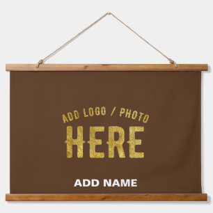 STYLISH MODERN CUSTOMIZABLE BROWN VERIFIED BRANDED HANGING TAPESTRY
