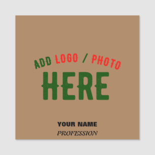 STYLISH MODERN CUSTOMIZABLE BROWN VERIFIED BRANDED NAME TAG
