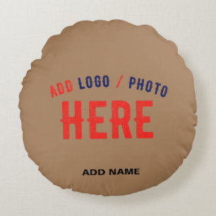 STYLISH MODERN CUSTOMIZABLE BROWN VERIFIED BRANDED ROUND CUSHION