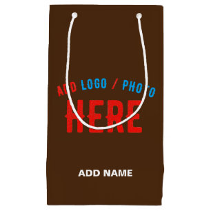 STYLISH MODERN CUSTOMIZABLE BROWN VERIFIED BRANDED SMALL GIFT BAG