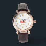 STYLISH MODERN CUSTOMIZABLE BROWN VERIFIED BRANDED WATCH<br><div class="desc">THIS IS A DESIGN FITTING FOR EVERYONE.YOU CAN CHANGE, RESIZE OR ADD LOGO, PHOTO, TEXT AND COLOURS THE WAY YOU LIKE.THANK YOU.</div>