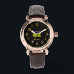 STYLISH MODERN CUSTOMIZABLE BROWN VERIFIED BRANDED WATCH<br><div class="desc">THIS IS A DESIGN FITTING FOR EVERYONE.YOU CAN CHANGE, RESIZE OR ADD LOGO, PHOTO, TEXT AND COLOURS THE WAY YOU LIKE.THANK YOU.</div>