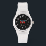 STYLISH MODERN CUSTOMIZABLE CLEAR VERIFIED BRANDED WATCH<br><div class="desc">THIS IS A DESIGN FITTING FOR EVERYONE.YOU CAN CHANGE, RESIZE OR ADD LOGO, PHOTO, TEXT AND COLOURS THE WAY YOU LIKE.THANK YOU.</div>