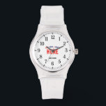 STYLISH MODERN CUSTOMIZABLE CLEAR VERIFIED BRANDED WATCH<br><div class="desc">THIS IS A DESIGN FITTING FOR EVERYONE.YOU CAN CHANGE, RESIZE OR ADD LOGO, PHOTO, TEXT AND COLOURS THE WAY YOU LIKE.THANK YOU.</div>
