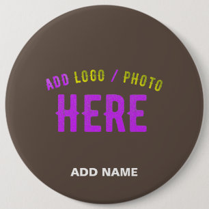 STYLISH MODERN CUSTOMIZABLE COFFEE VERIFIED BRAND 6 CM ROUND BADGE