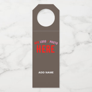 STYLISH MODERN CUSTOMIZABLE COFFEE VERIFIED BRAND BOTTLE TAG