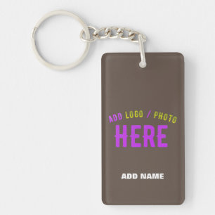 STYLISH MODERN CUSTOMIZABLE COFFEE VERIFIED BRAND KEY RING