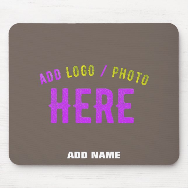STYLISH MODERN CUSTOMIZABLE COFFEE VERIFIED BRAND MOUSE MAT (Front)