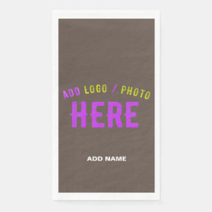 STYLISH MODERN CUSTOMIZABLE COFFEE VERIFIED BRAND NAPKIN