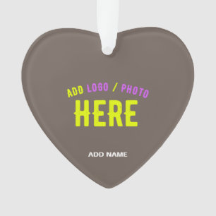 STYLISH MODERN CUSTOMIZABLE COFFEE VERIFIED BRAND ORNAMENT