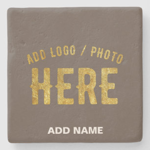 STYLISH MODERN CUSTOMIZABLE COFFEE VERIFIED BRAND STONE COASTER