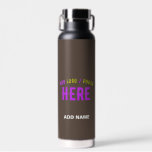 STYLISH MODERN CUSTOMIZABLE COFFEE VERIFIED BRAND WATER BOTTLE<br><div class="desc">THIS IS A DESIGN FITTING FOR EVERYONE.YOU CAN CHANGE, RESIZE OR ADD LOGO, PHOTO, TEXT AND COLOURS THE WAY YOU LIKE.THANK YOU.</div>