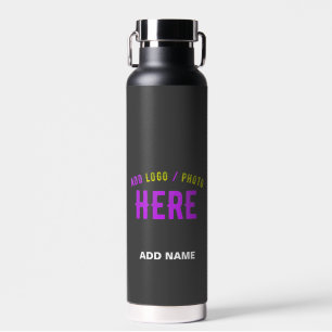 STYLISH MODERN CUSTOMIZABLE GREY VERIFIED BRANDED WATER BOTTLE
