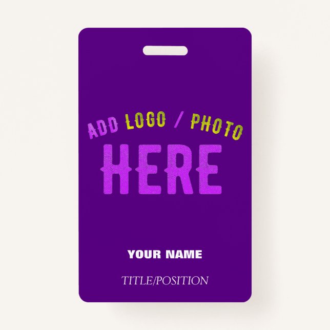 STYLISH MODERN CUSTOMIZABLE INDIGO VERIFIED BRAND ID BADGE (Front)