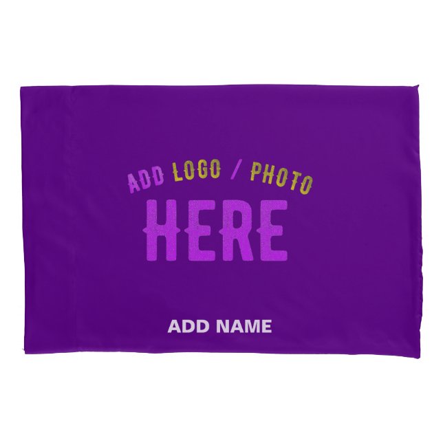 STYLISH MODERN CUSTOMIZABLE INDIGO VERIFIED BRAND PILLOWCASE (Front)
