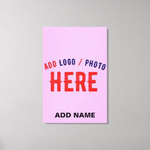 STYLISH MODERN CUSTOMIZABLE MAUVE VERIFIED BRANDED CANVAS PRINT