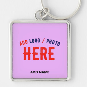 STYLISH MODERN CUSTOMIZABLE MAUVE VERIFIED BRANDED KEY RING
