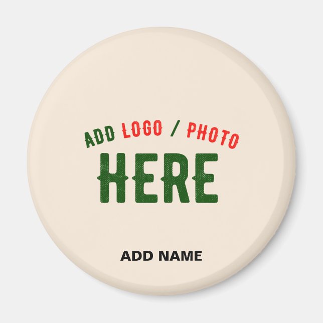 STYLISH MODERN CUSTOMIZABLE NATURAL VERIFIED BRAND MAGNET (Front)