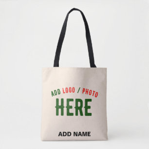 STYLISH MODERN CUSTOMIZABLE NATURAL VERIFIED BRAND TOTE BAG