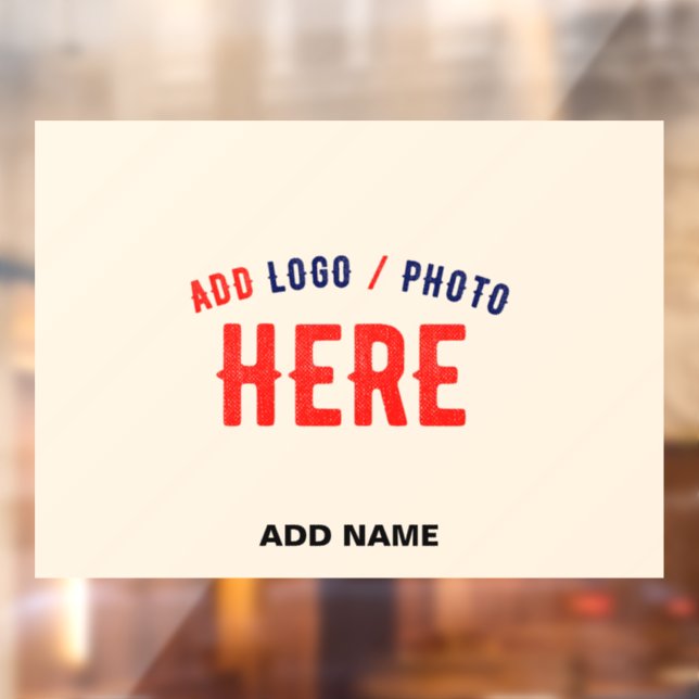 STYLISH MODERN CUSTOMIZABLE NATURAL VERIFIED BRAND WINDOW CLING (Sheet 2)