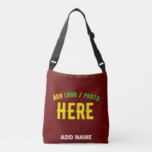 STYLISH MODERN CUSTOMIZABLE OXBLOOD VERIFIED BRAND CROSSBODY BAG